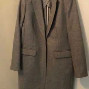 Banana republic grey dress coat . Size 8